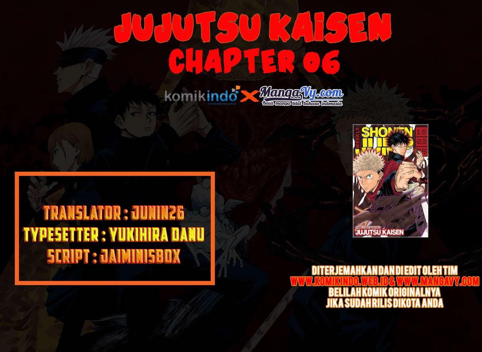 Komik Jujutsu Kaisen Chapter 6 gambar nomor 1