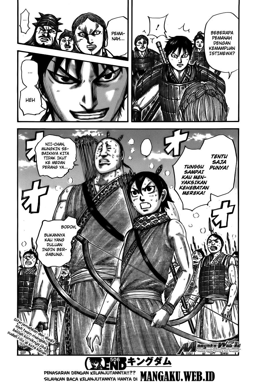 Kingdom Chapter 506 Gambar 19