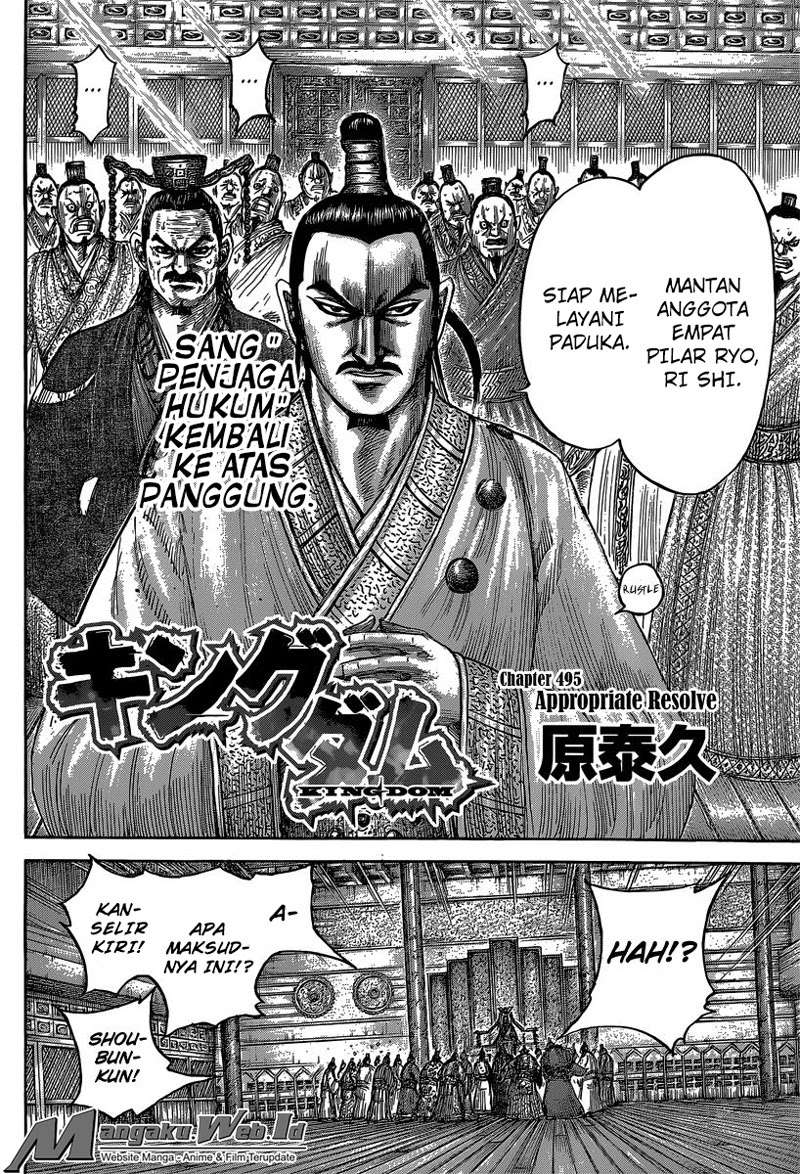 Kingdom Chapter 495 Gambar 3