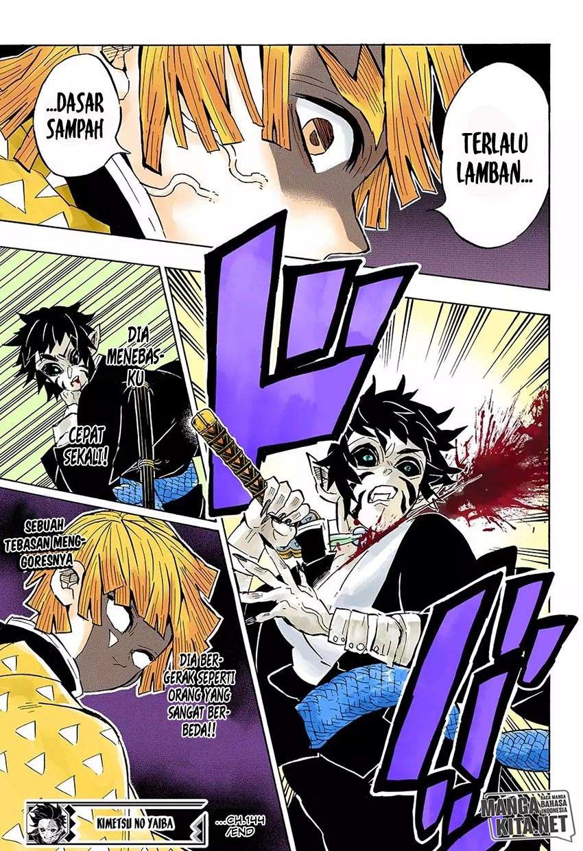Kimetsu no Yaiba Chapter 144 Gambar 20
