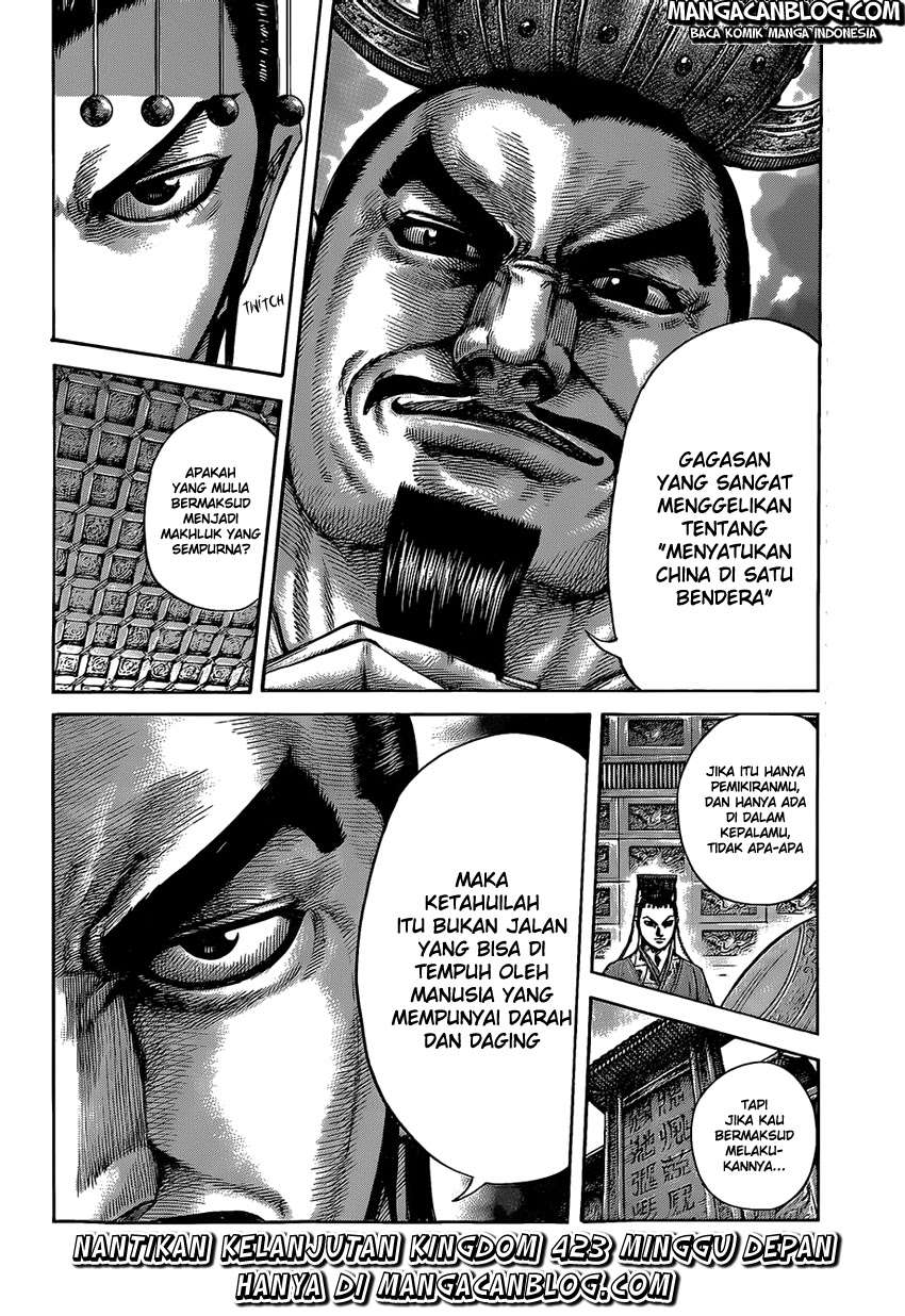 Kingdom Chapter 422 Gambar 18
