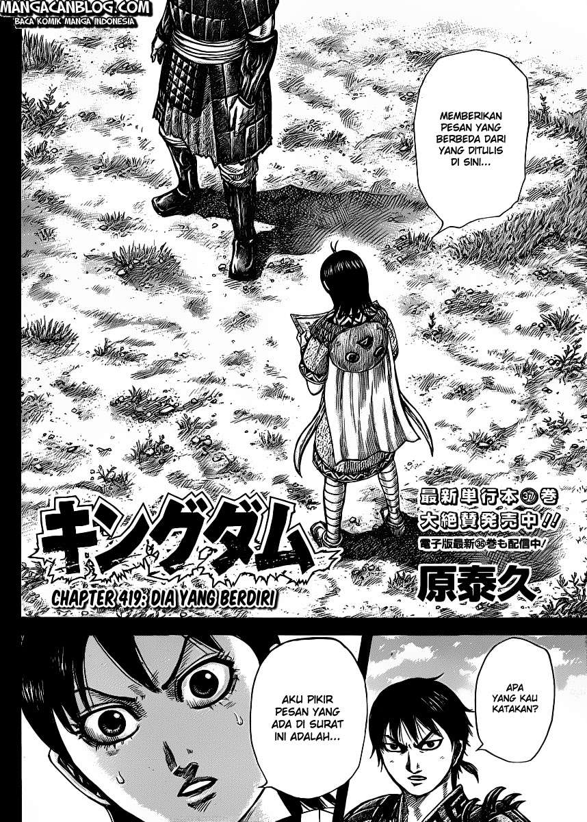 Manga Kingdom Chapter 419 gambar nomor 2