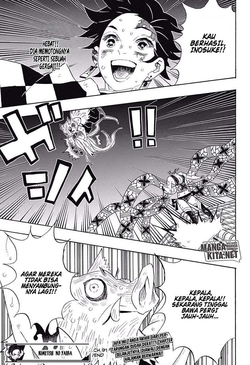 Kimetsu no Yaiba Chapter 91 Gambar 19