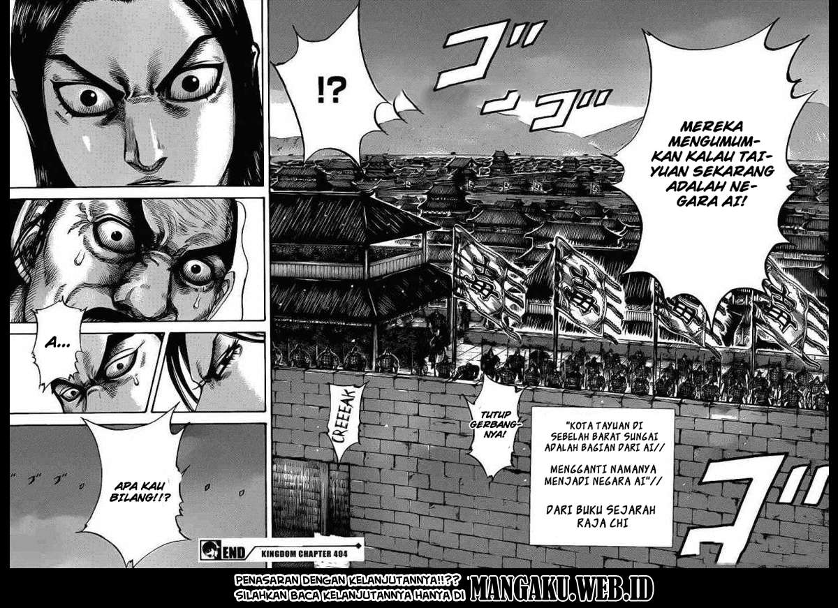 Kingdom Chapter 404 Gambar 18