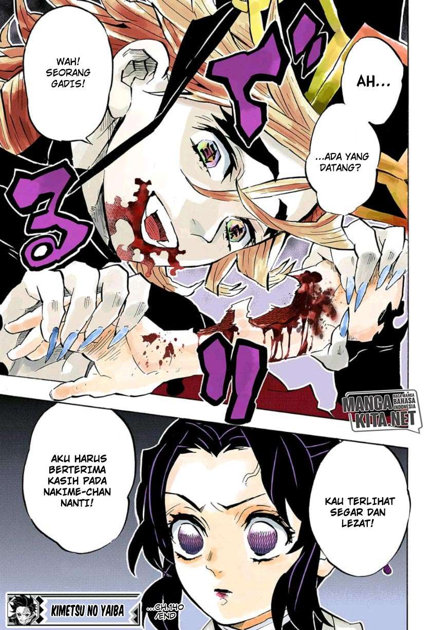Kimetsu no Yaiba Chapter 140 Gambar 22