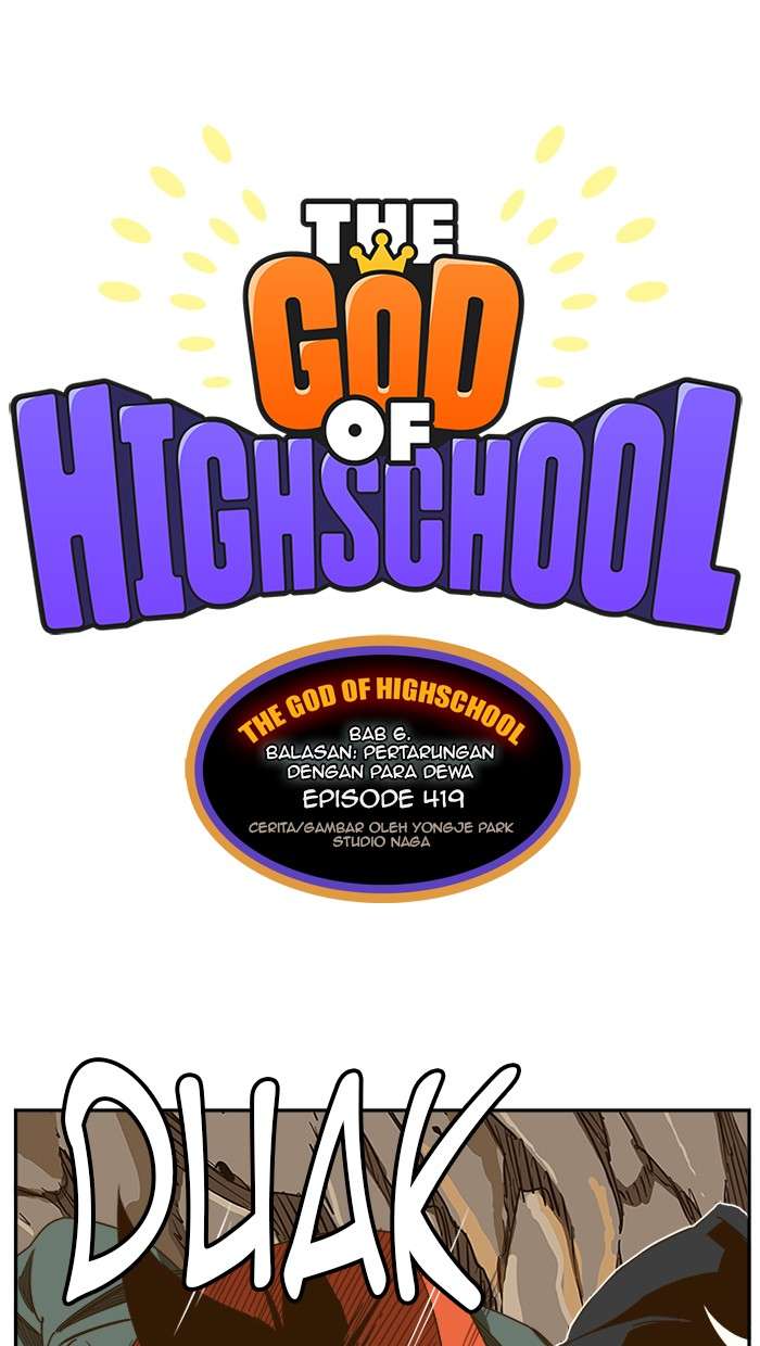 Komik The God of High School Chapter 419 gambar nomor 1