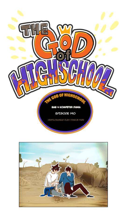 Komik The God of High School Chapter 190 gambar nomor 1