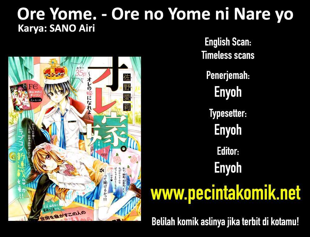 Manga Ore Yome. – Ore no Yome ni Nare yo Chapter 1 gambar nomor 2