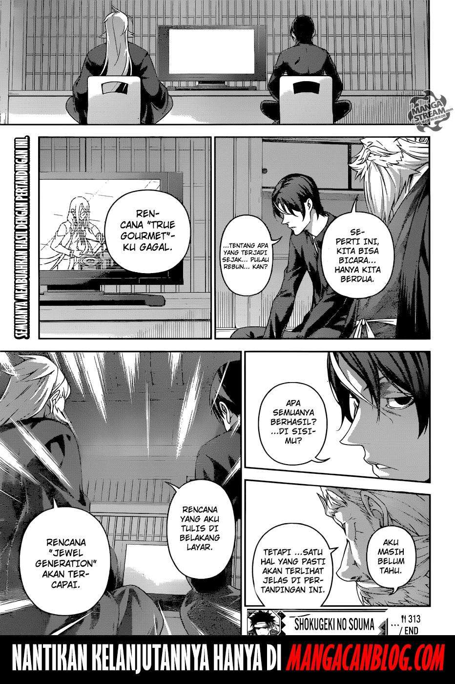 Shokugeki no Souma Chapter 313 Gambar 19