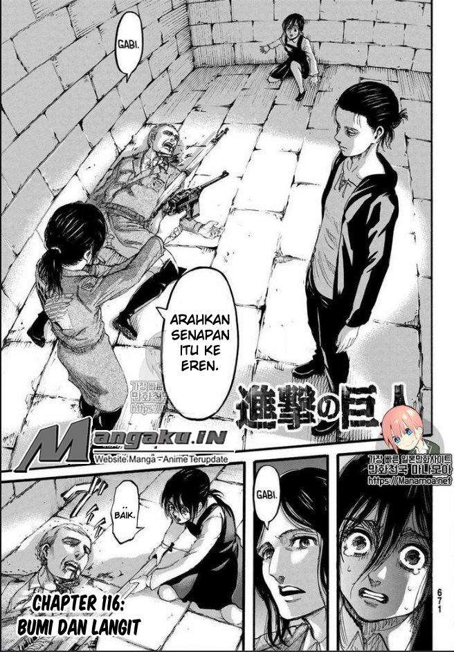 Manga Shingeki no Kyojin Chapter 116 gambar nomor 2