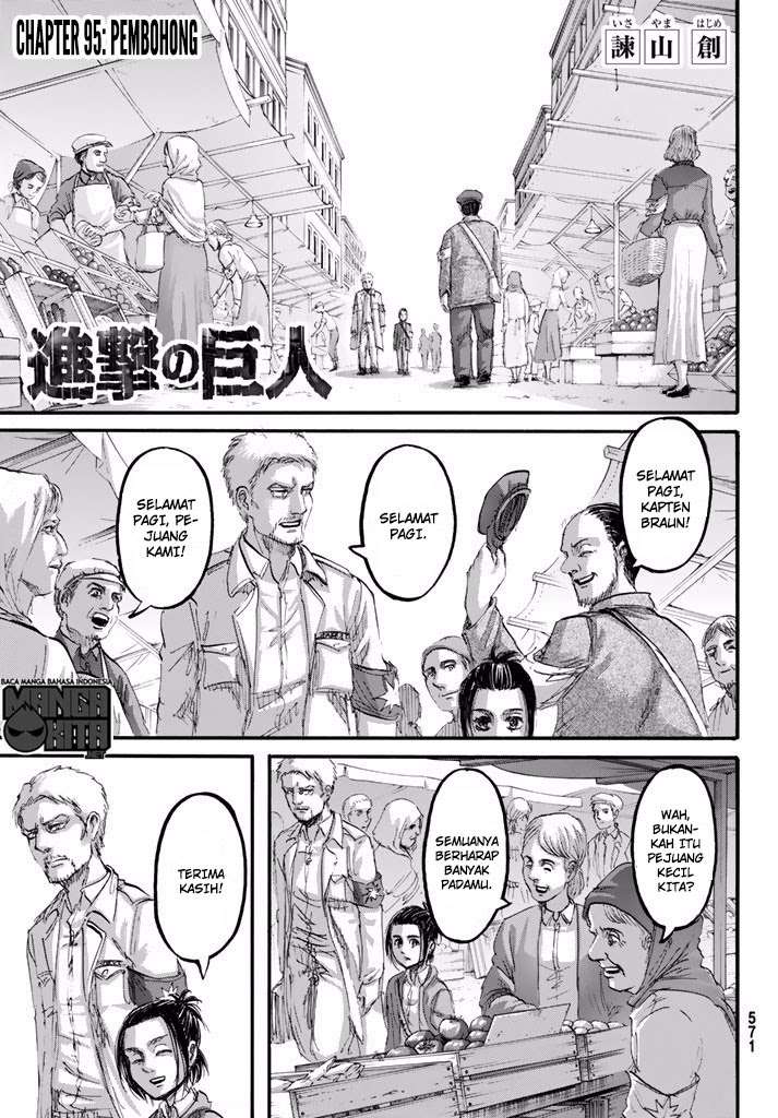 Manga Shingeki no Kyojin Chapter 95 gambar nomor 2