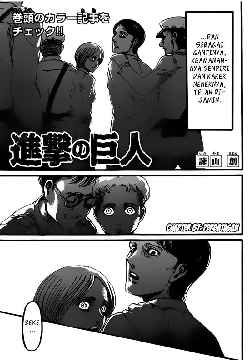 Shingeki no Kyojin Chapter 87 Gambar 4