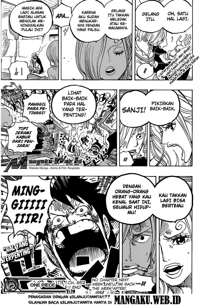 One Piece Chapter 852 Gambar 17