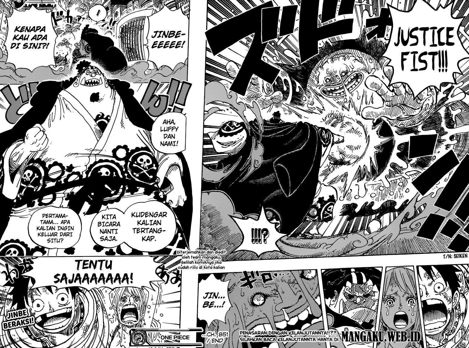One Piece Chapter 851 Gambar 17