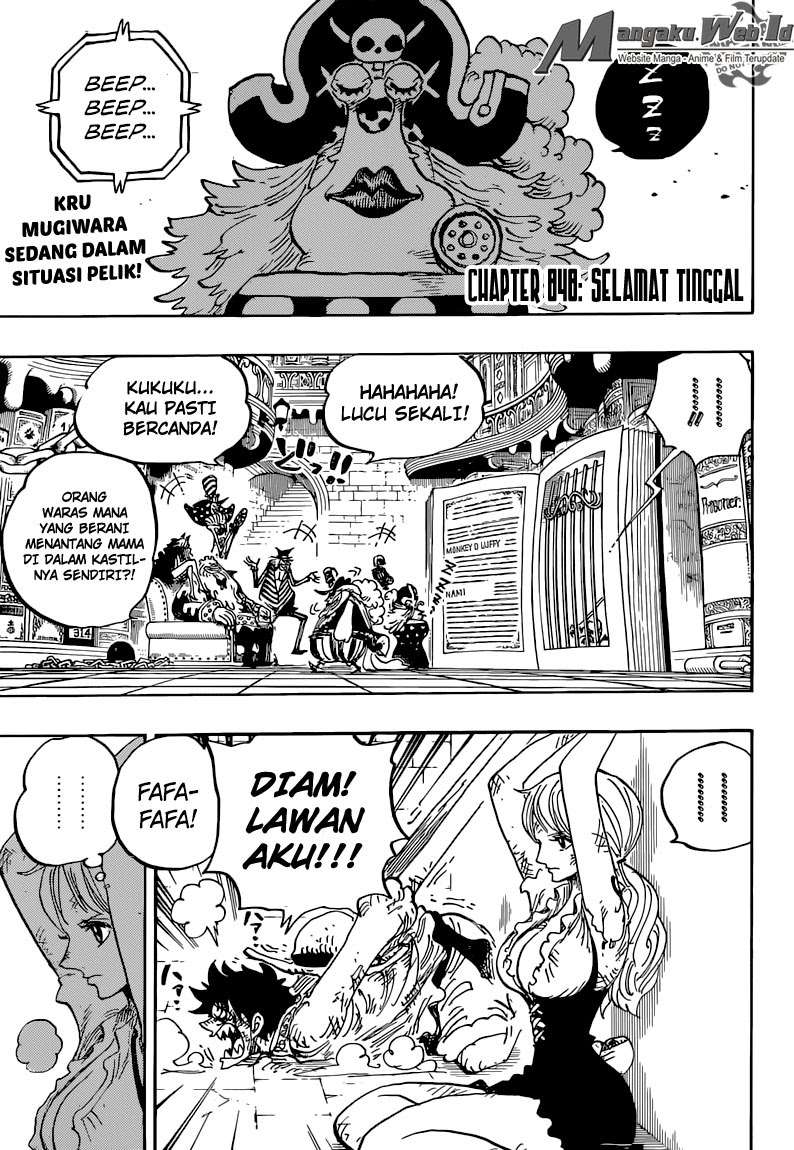 One Piece Chapter 848 Gambar 3