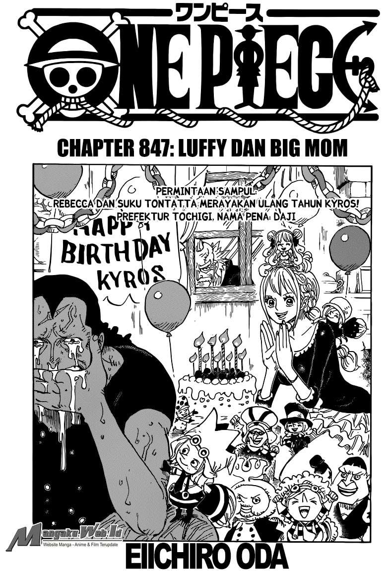 Manga One Piece Chapter 847 gambar nomor 2