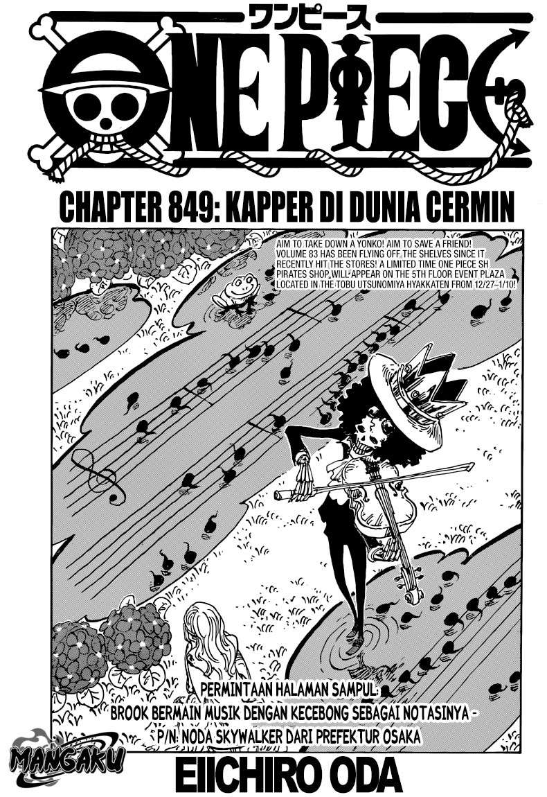 Manga One Piece Chapter 849 gambar nomor 2