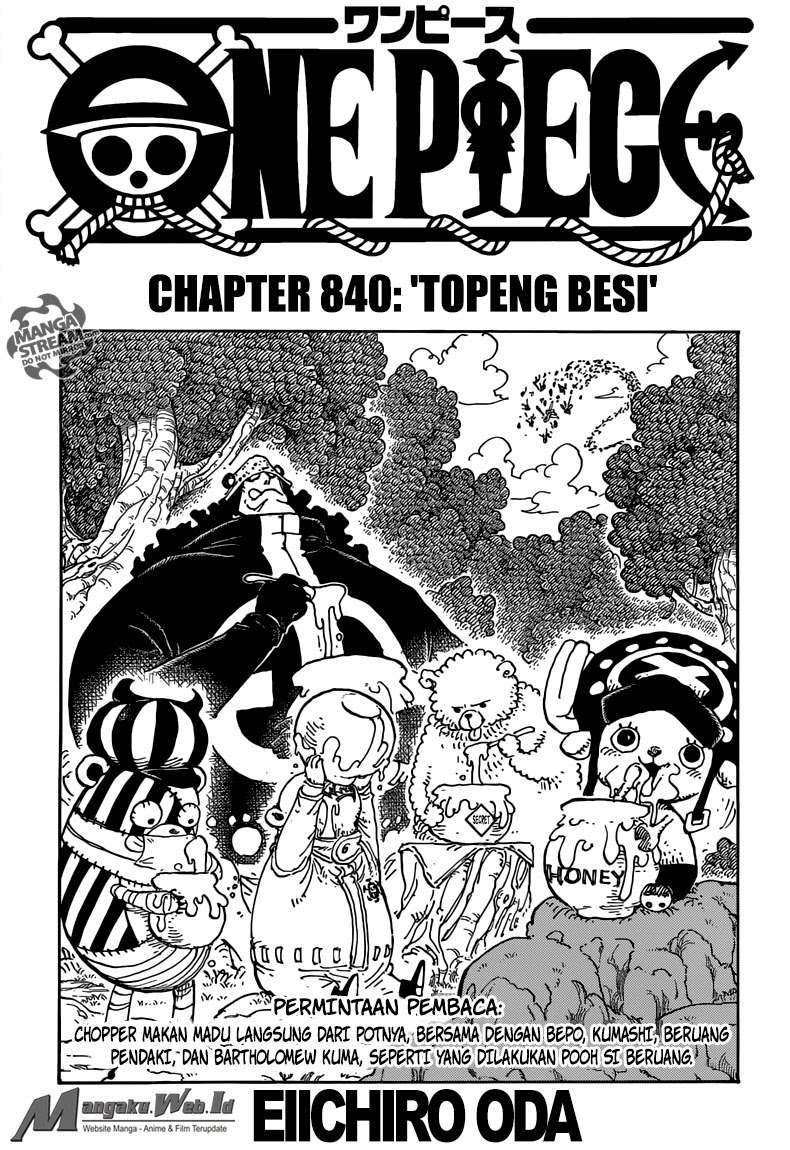 Manga One Piece Chapter 840 gambar nomor 2