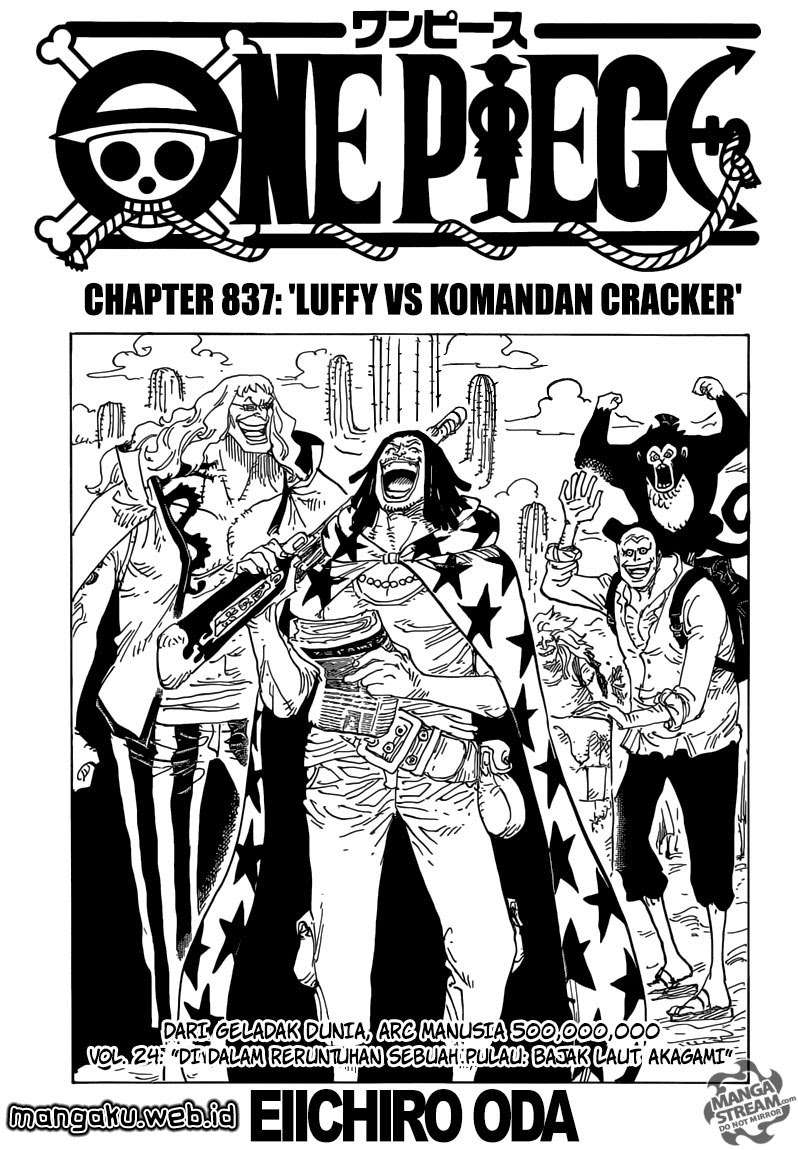 Manga One Piece Chapter 837 gambar nomor 2