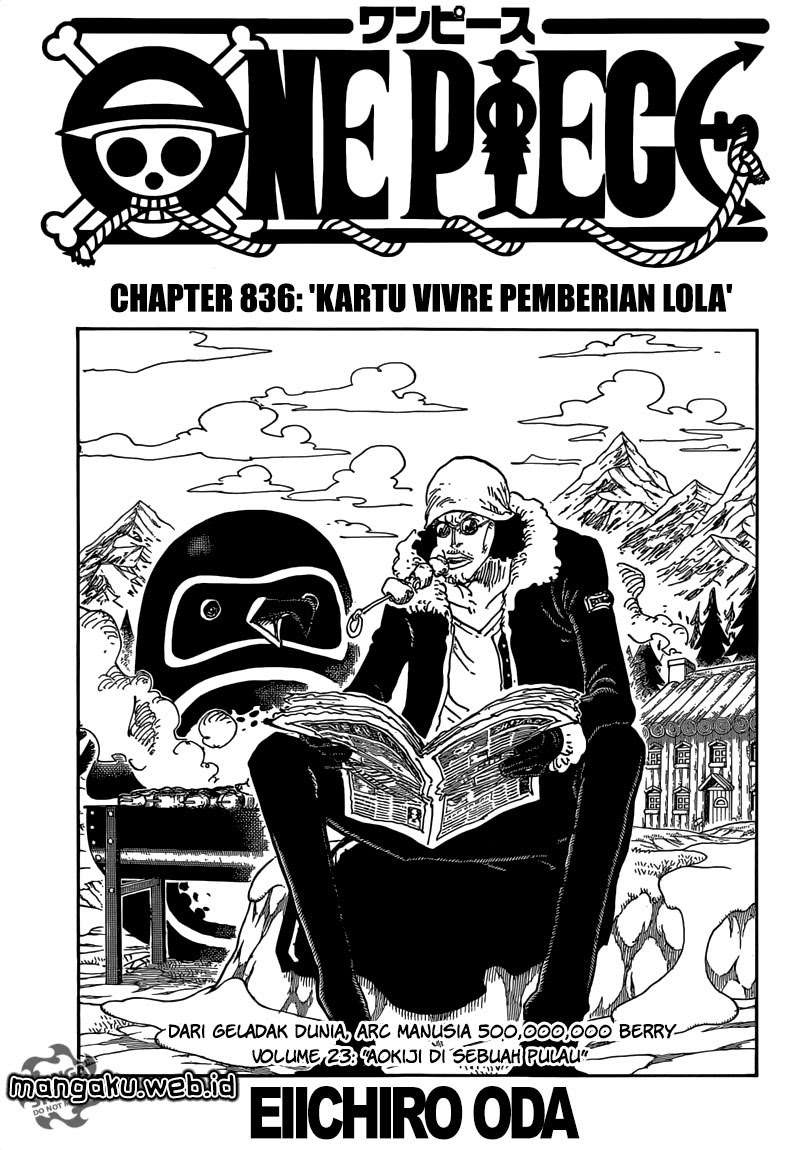 Manga One Piece Chapter 836 gambar nomor 2