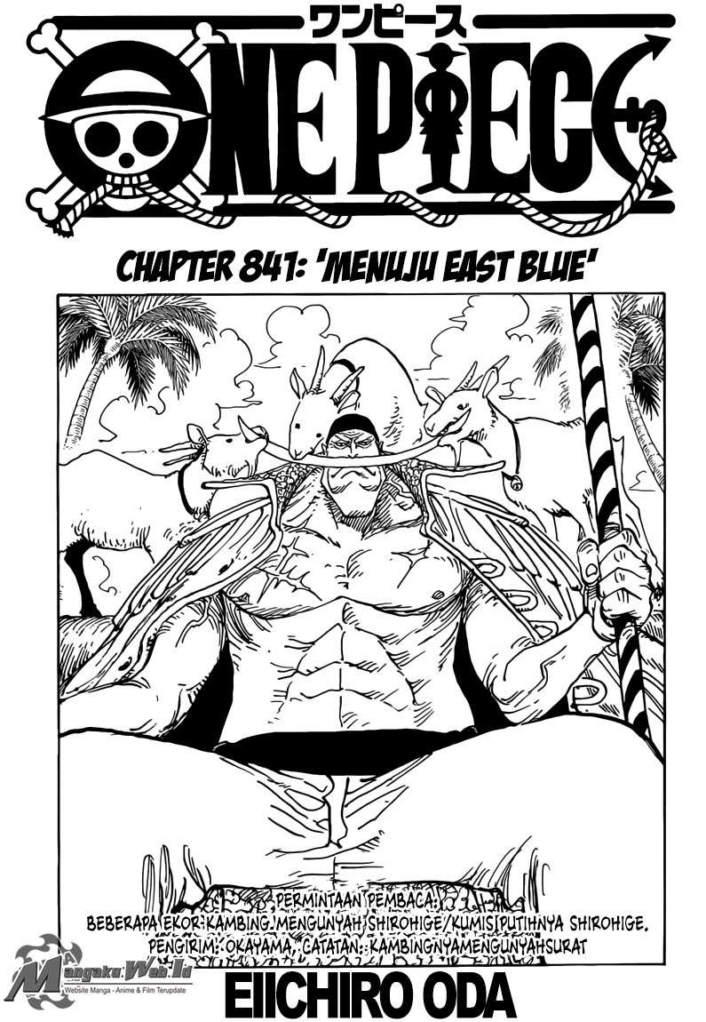 Manga One Piece Chapter 841 gambar nomor 2