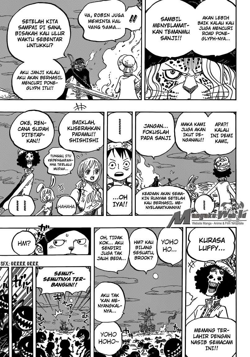 One Piece Chapter 830 Gambar 16