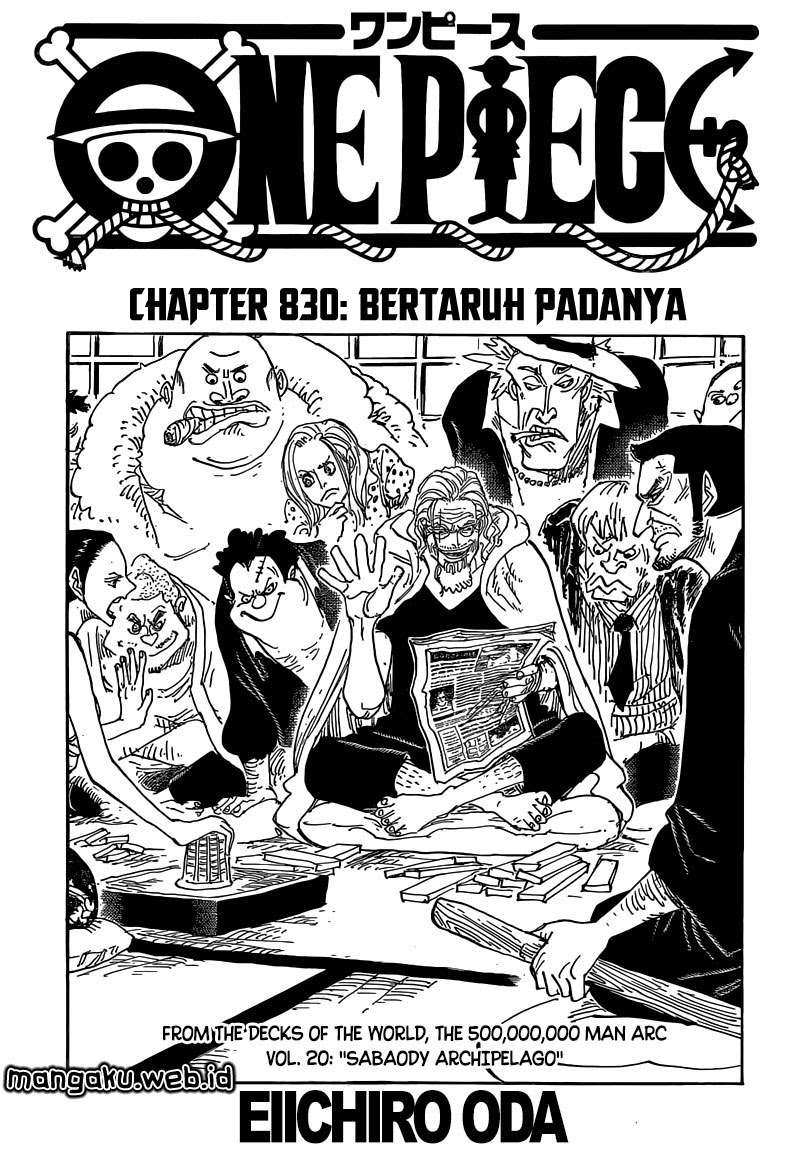 Manga One Piece Chapter 830 gambar nomor 2