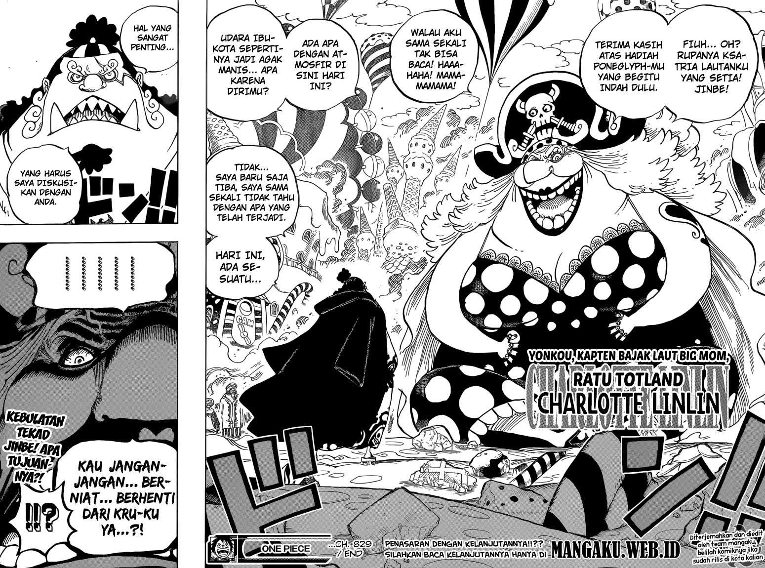 One Piece Chapter 829 Gambar 16