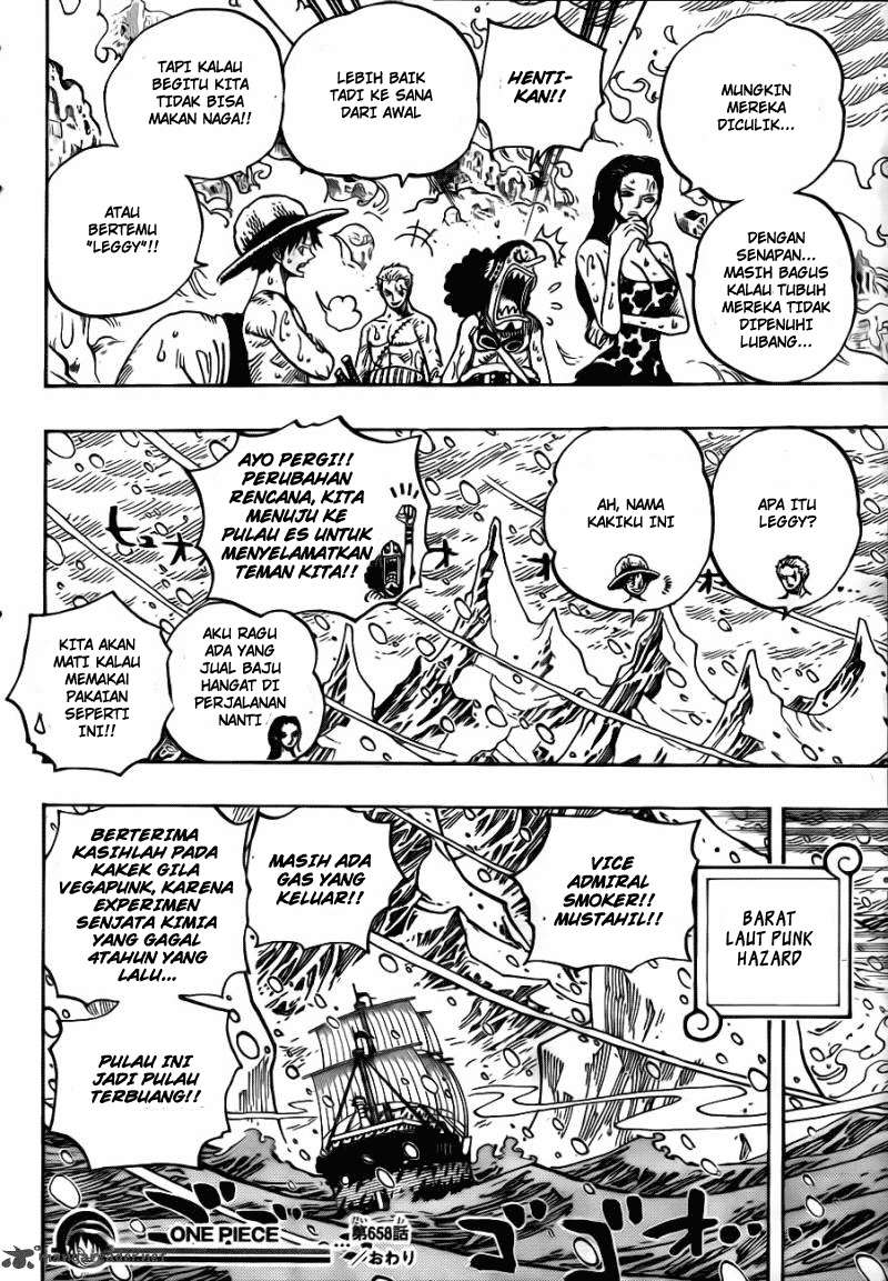 One Piece Chapter 658 Gambar 19