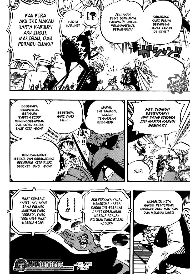 One Piece Chapter 651 Gambar 17