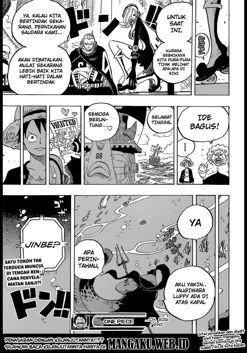 One Piece Chapter 826 Gambar 18