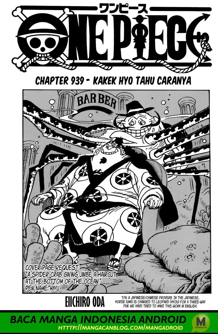 Komik One Piece Chapter 939 gambar nomor 1