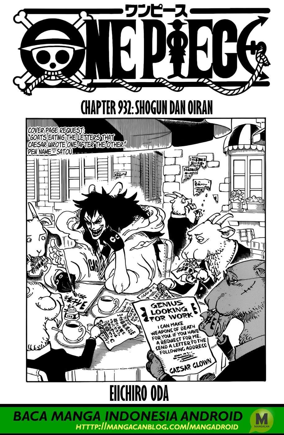 Komik One Piece Chapter 932 gambar nomor 1