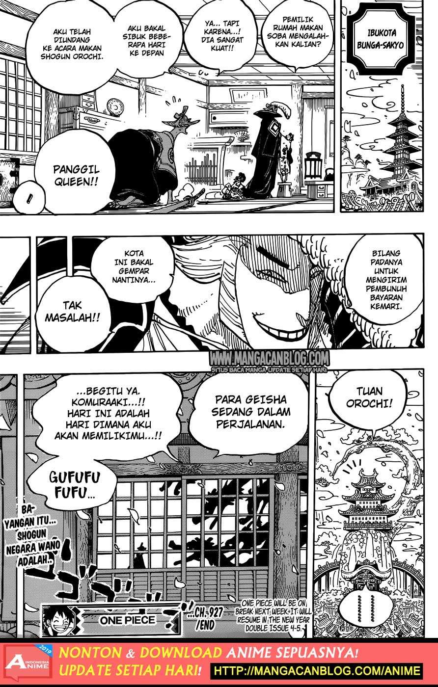 One Piece Chapter 927 Gambar 16