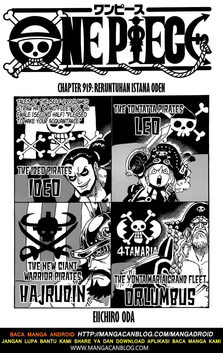Komik One Piece Chapter 919 gambar nomor 1