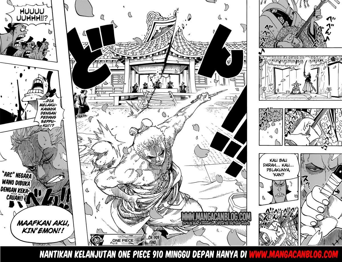 One Piece Chapter 909 Gambar 16