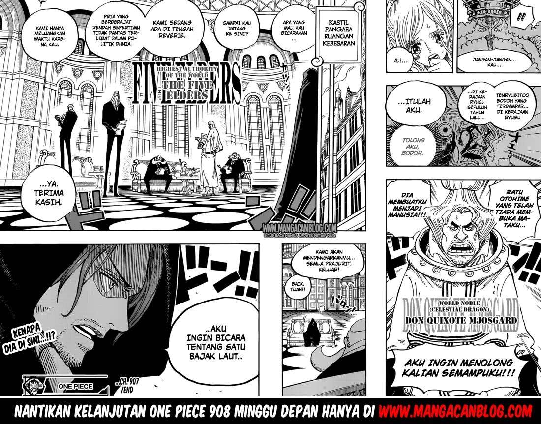 One Piece Chapter 907 Gambar 16