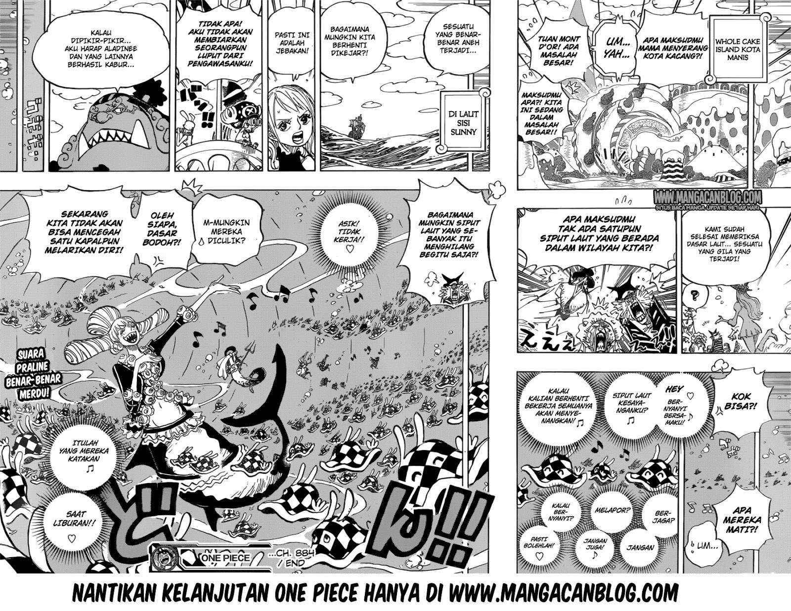 One Piece Chapter 884 Gambar 18