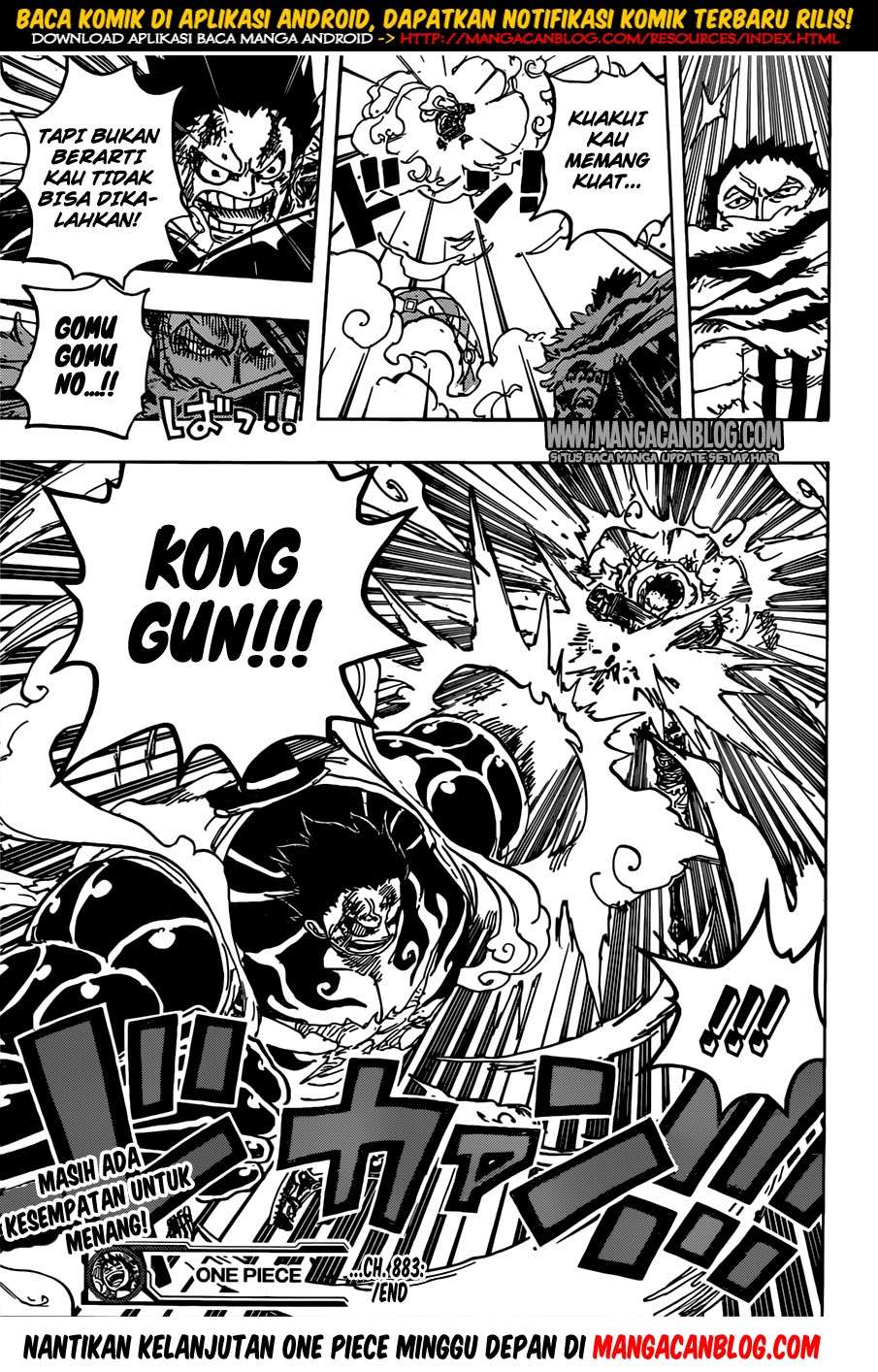 One Piece Chapter 883 Gambar 17