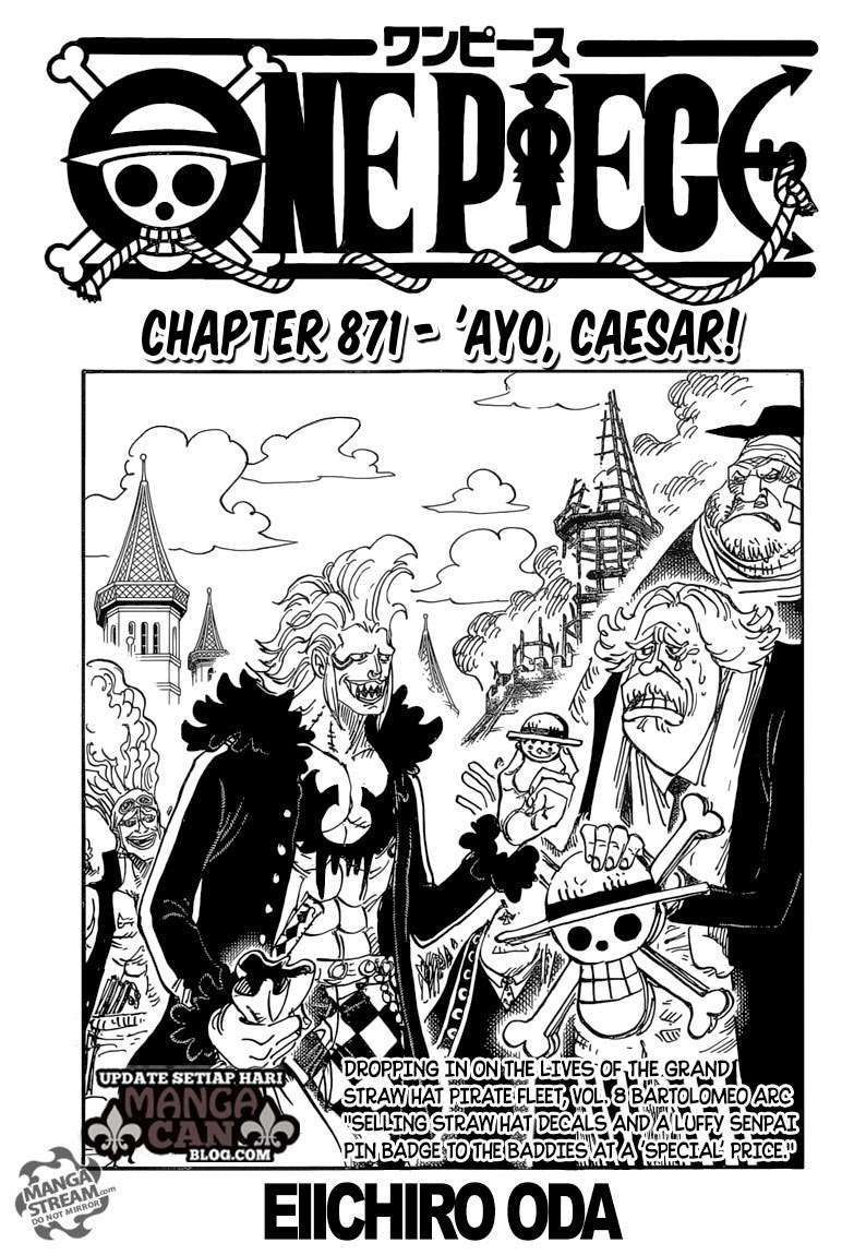 Komik One Piece Chapter 871 gambar nomor 1