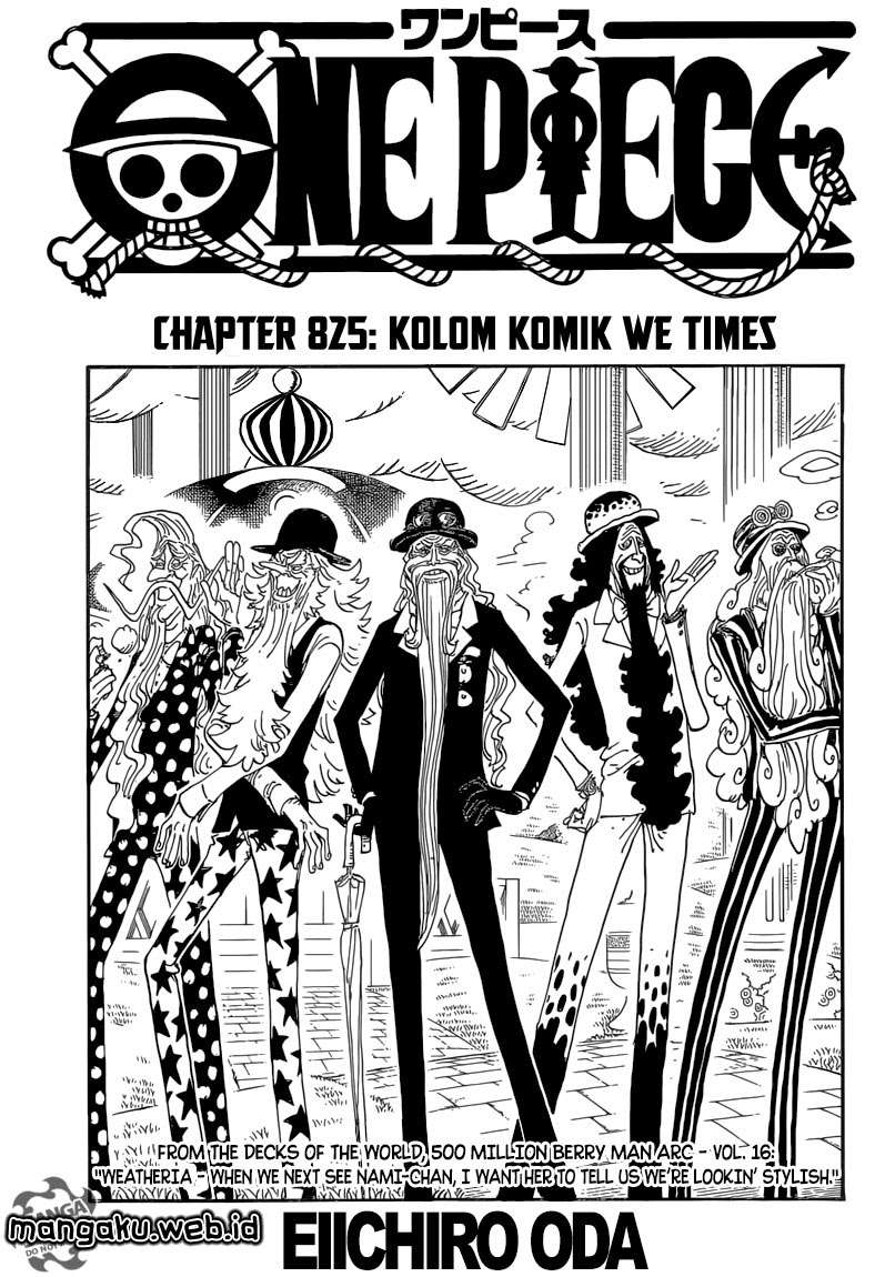 Manga One Piece Chapter 825 gambar nomor 2