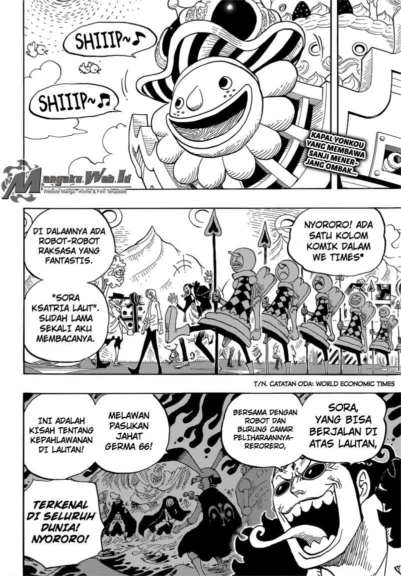 One Piece Chapter 825 Gambar 3