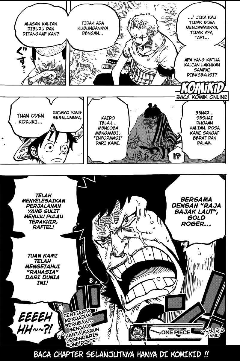 One Piece Chapter 818 Gambar 16