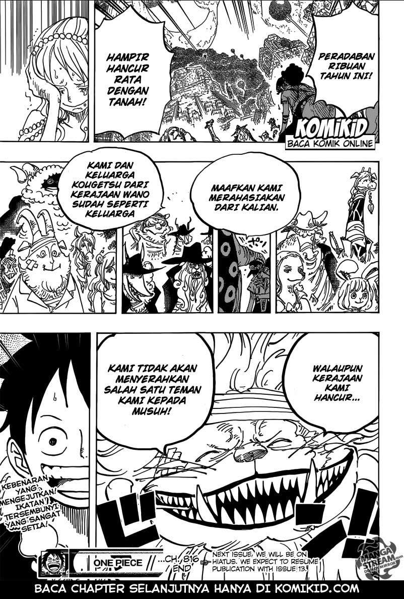 One Piece Chapter 816 Gambar 17