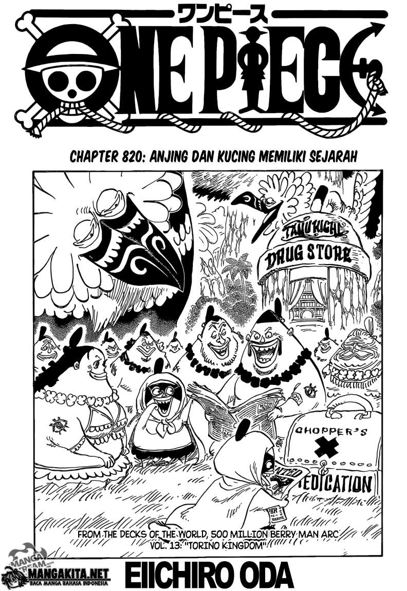 Manga One Piece Chapter 820 gambar nomor 2