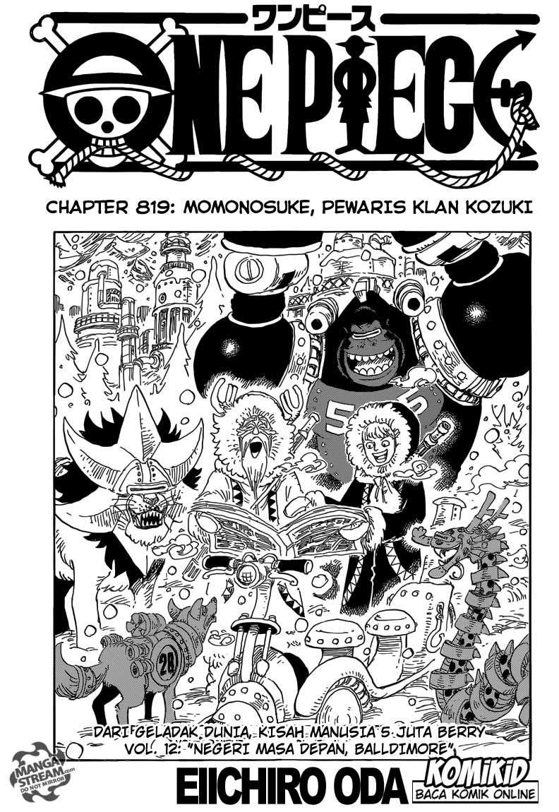 Manga One Piece Chapter 819 gambar nomor 2