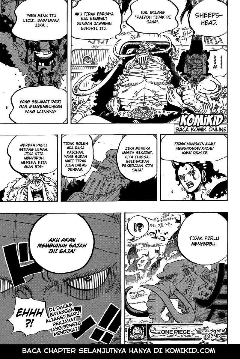 One Piece Chapter 819 Gambar 21