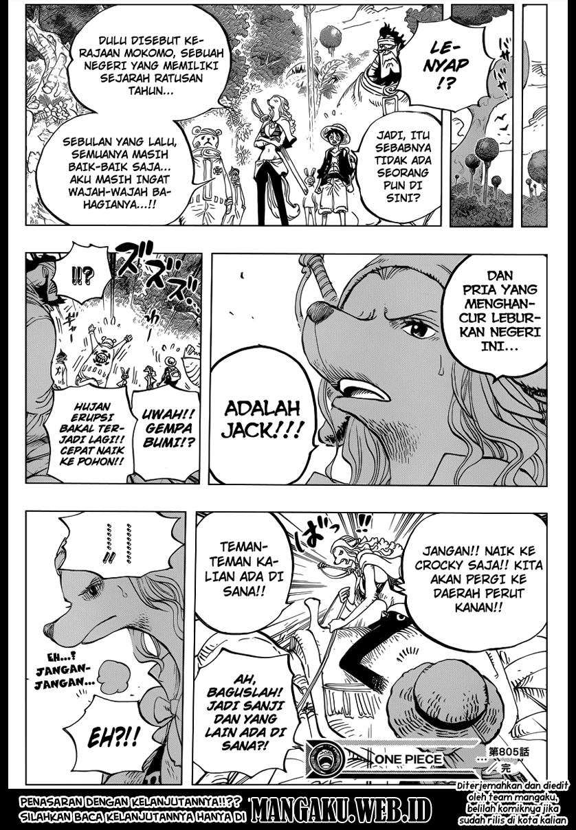 One Piece Chapter 805 Gambar 17