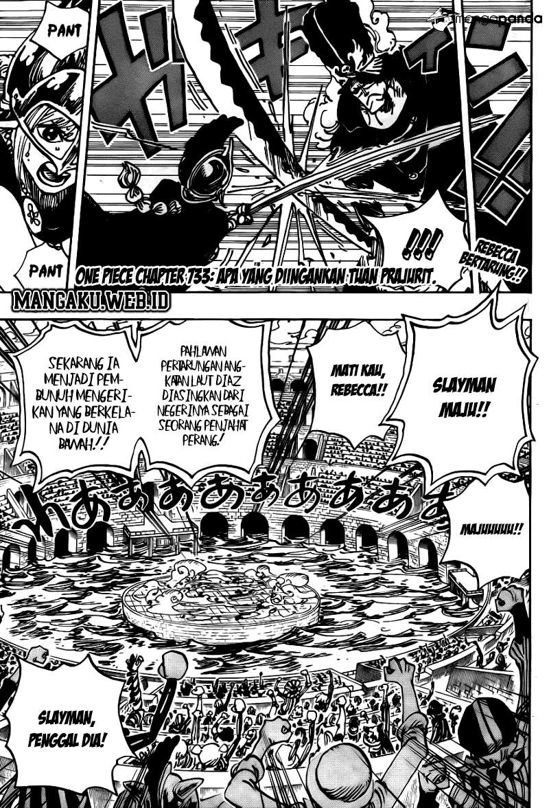 One Piece Chapter 733 Gambar 3
