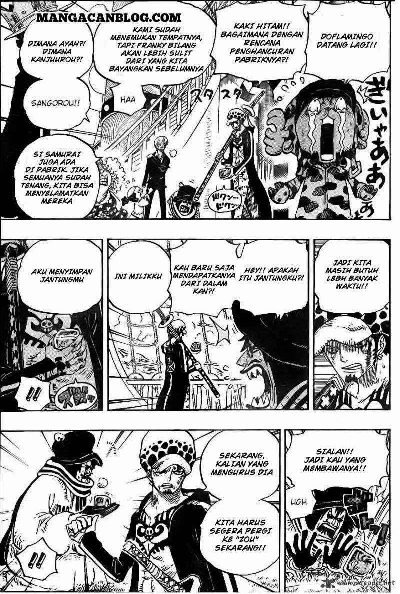 One Piece Chapter 724 Gambar 12